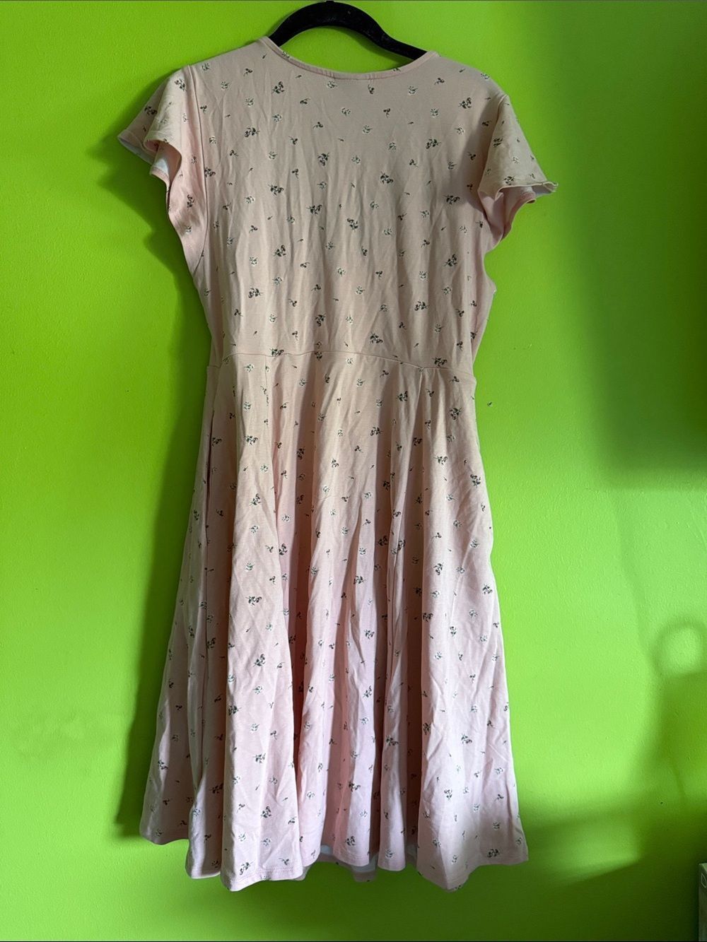 NWT Torrid Peach Floral Cottagecore Boho Stretch Midi Dress Size 00 M/L 10 - Picture 5 of 7
